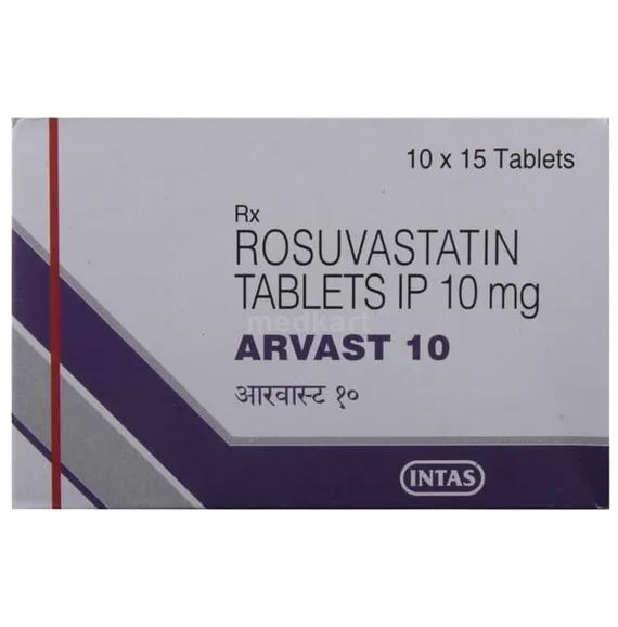 arvast 10mg tablet 15's